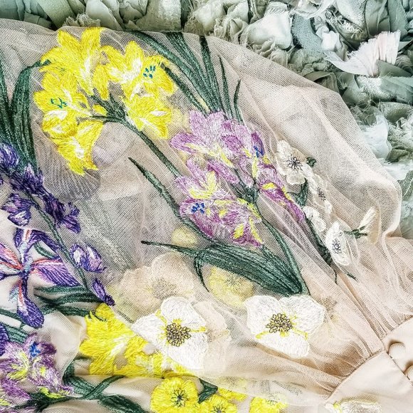 ASOS Blouson Sleeve Floral Dress 12 - Picture 7 of 16